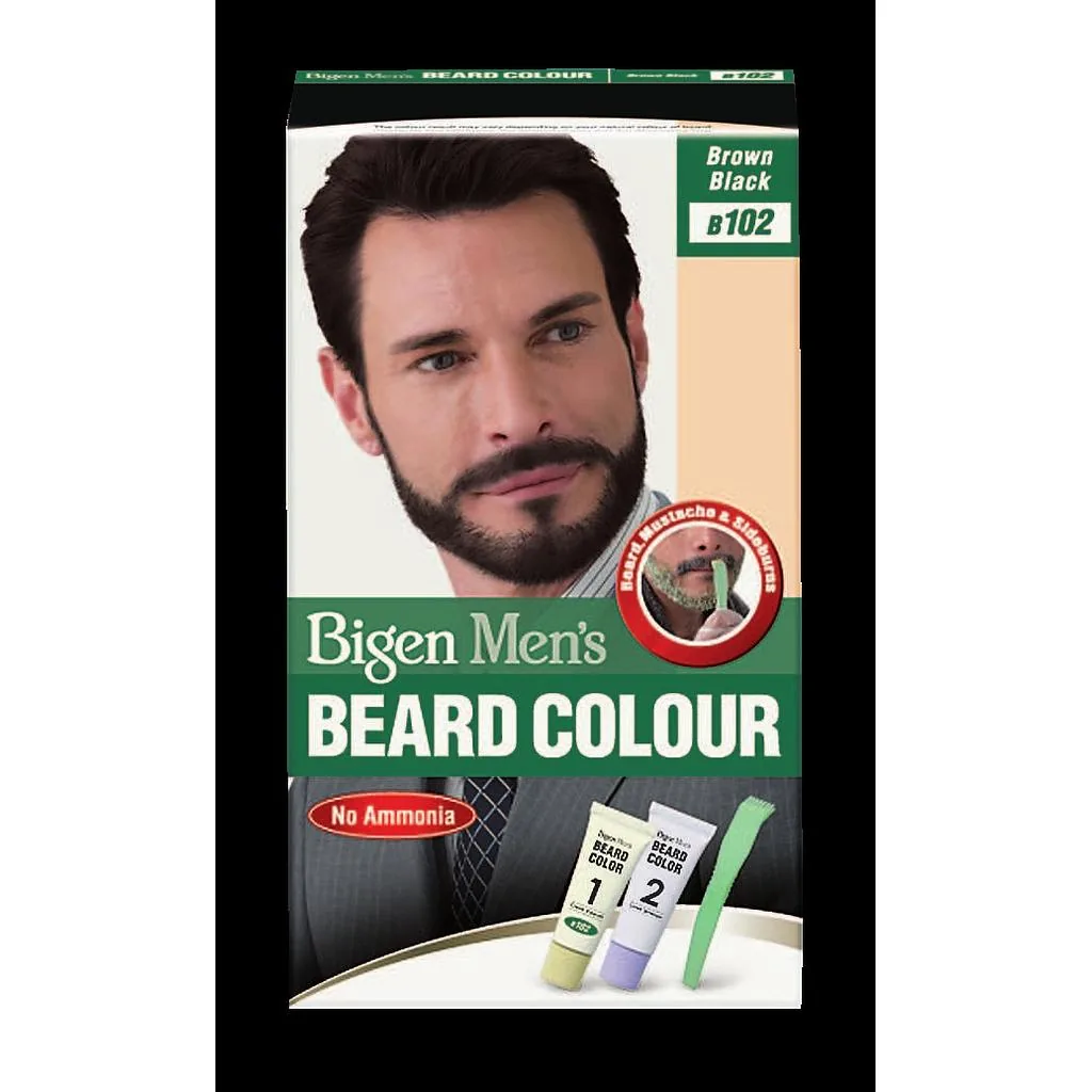 [20289] Bigen Tinta para barba preto acastanhado BMB102 40 g