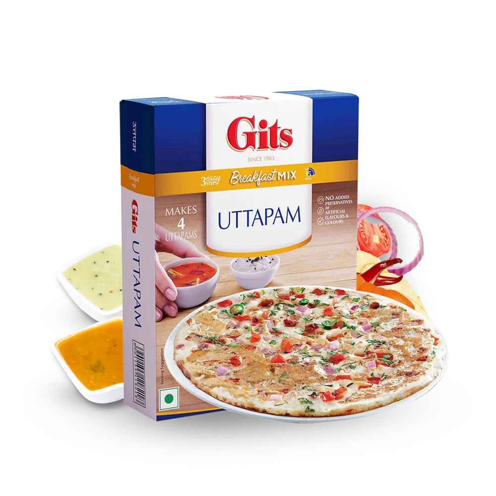 Gits Uttapam Mix 200 g – Preparado para panquecas de arroz
