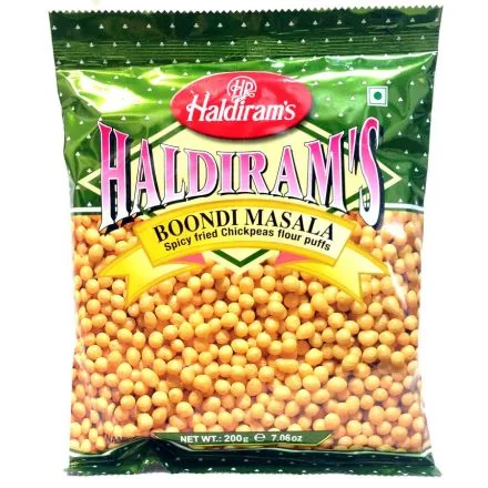 [16256] Haldiram Boondi Masala 200 g – Spicy Gram Flour Pearls