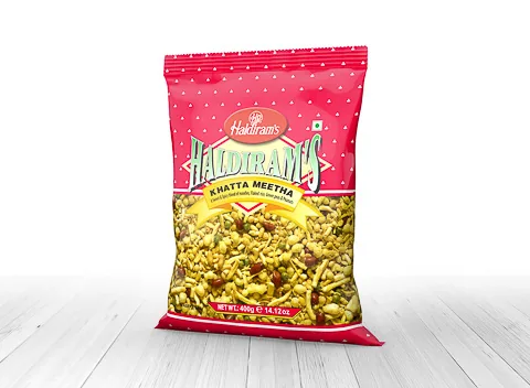 [16267] Haldiram Khatta Meetha Mix 200 g – Sweet and Sour Snack Mix