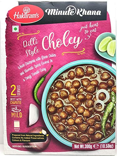 [50042] Haldiram Choley pronto a comer 300 g – Caril de grão-de-bico