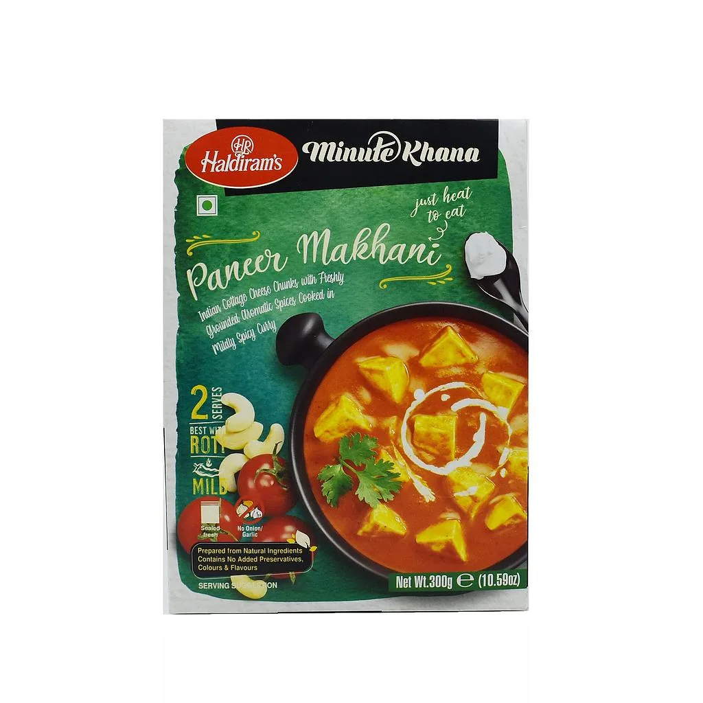 Haldiram Ready to Eat Paneer Makhani 300 g – Cheese in Butter Sauce