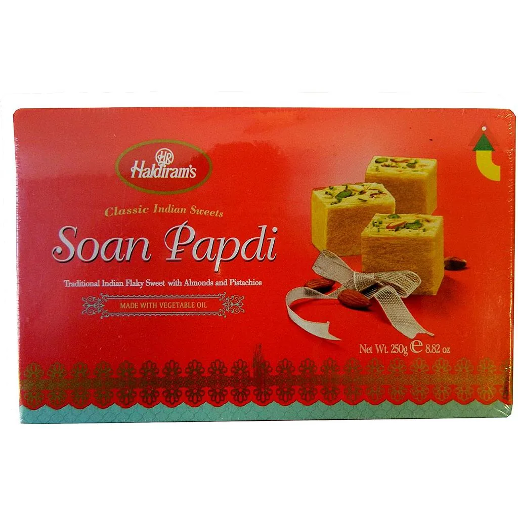 [16278] Haldiram Soan Papdi 250 g – Doce folhado de farinha de grão