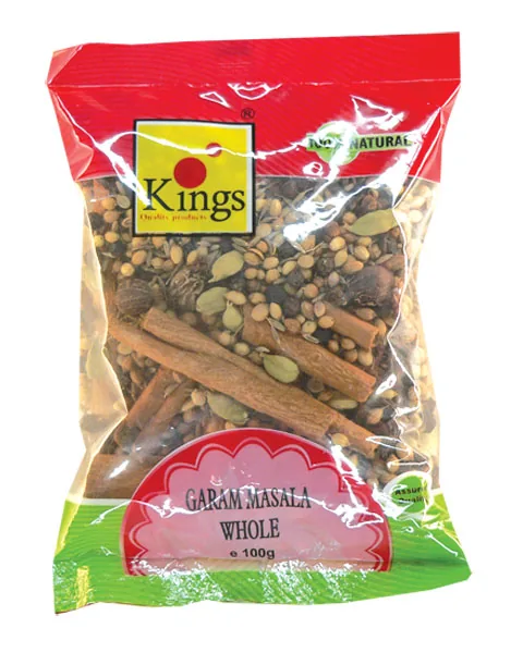 [12550] Kings Garam Masala inteiro 750 g – Mistura de especiarias inteiras
