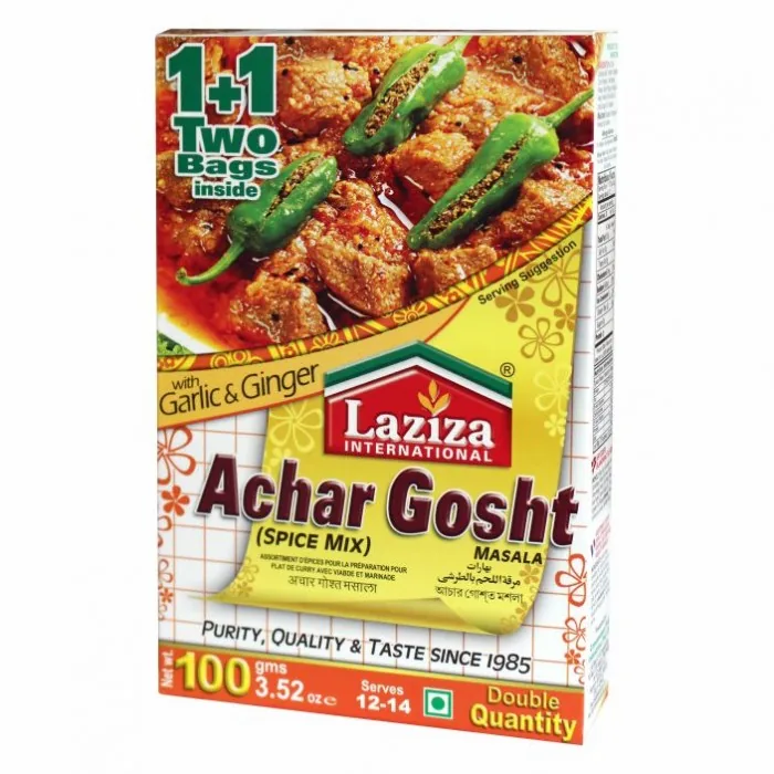 [80084] Laziza Achar Gosht 100 g – Especiarias para caril ácido de carne