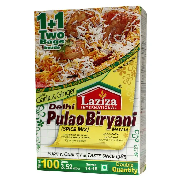 [21670] Laziza Delhi Pulao Biryani 100 g – Rice Pilaf Spice Mix