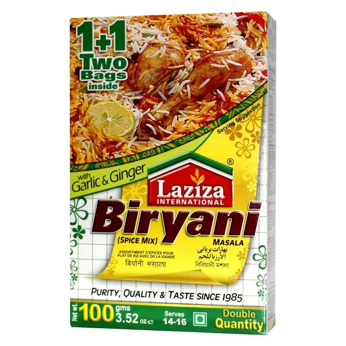 [80086] Laziza Biryani Masala 100 g – Especiarias para arroz biryani
