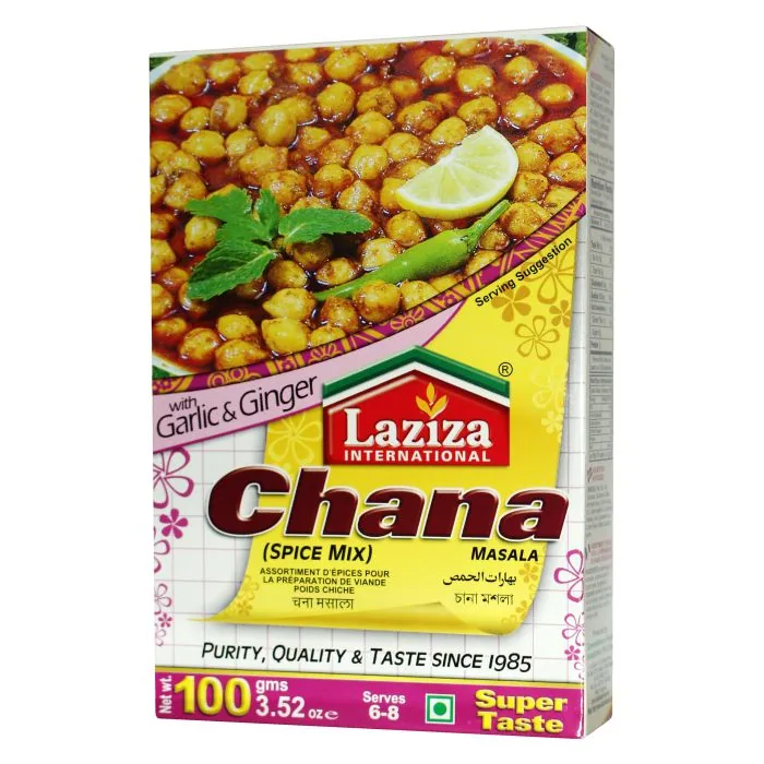 [80088] Laziza Chana Masala 100 g – Especiarias para caril de grão-de-bico