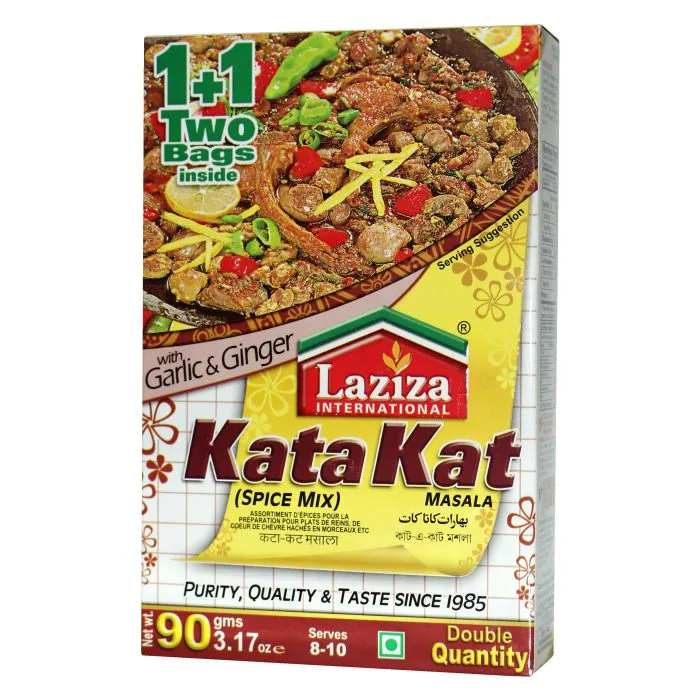 [21629] Laziza Kata Kat Masala 90 g – Especiarias para carne na chapa