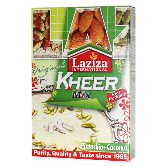 [80104] Laziza Kheer Mix Pistachio & Coconut 155 g – Rice Pudding Mix