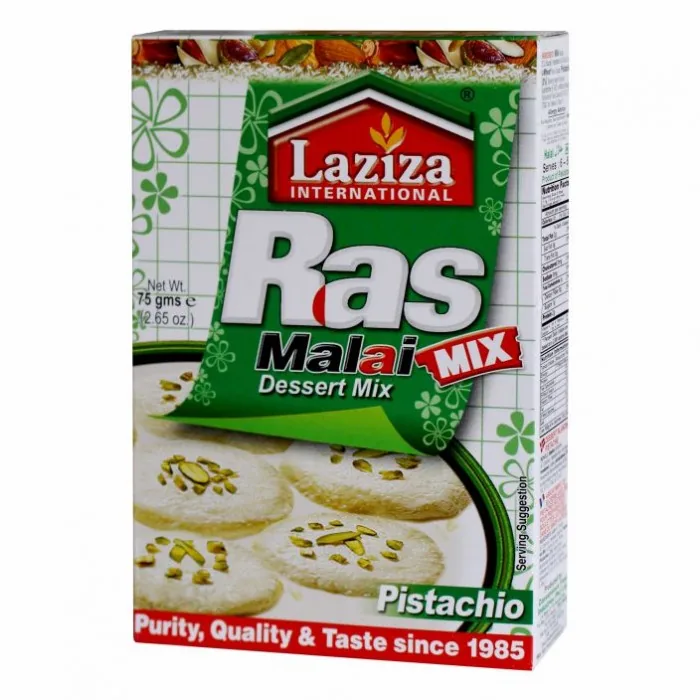 [21649] Laziza Rasmalai de pistácio 75 g – Preparado de sobremesa láctea