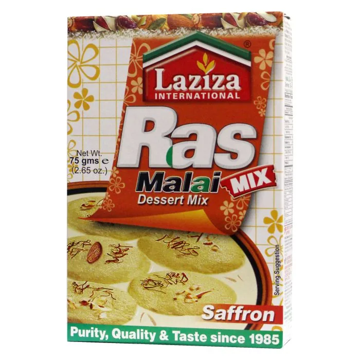 [21651] Laziza Rasmalai Saffron 75 g – Milk Dessert Mix