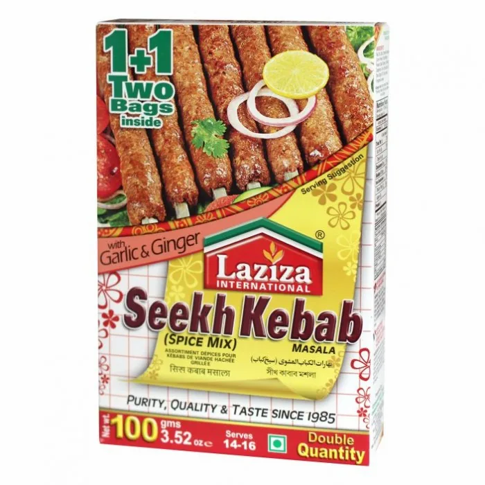 [21653] Laziza Seekh Kebab Masala 100 g – Especiarias para kebab no espeto