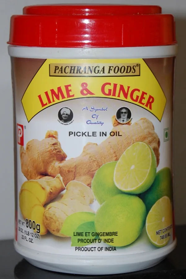 [13562] Pachranga Foods Pickle de lima e gengibre 800 g