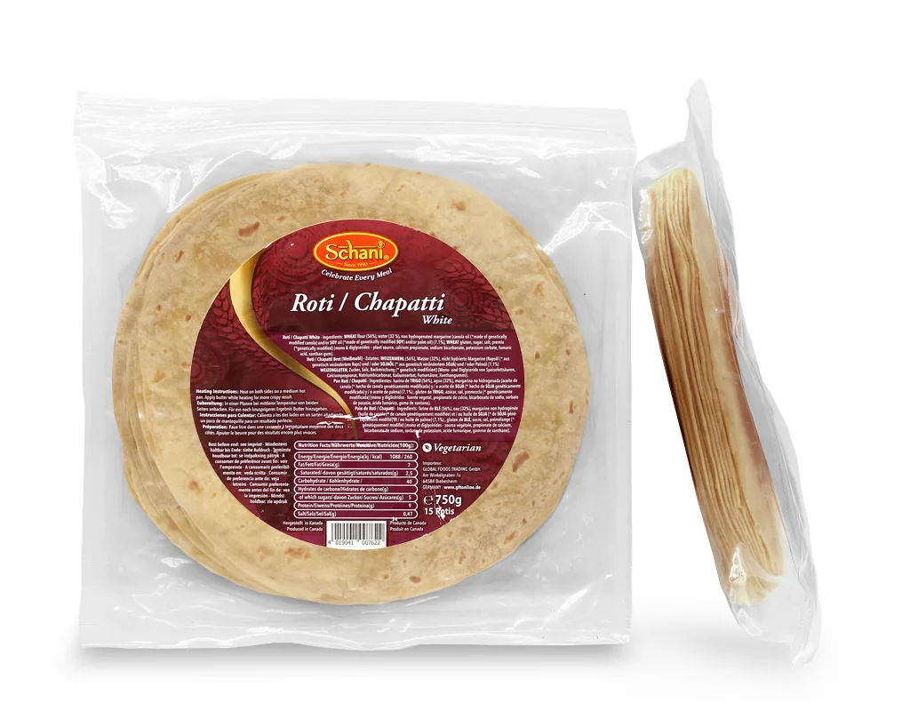 [16481] Schani White Chapati 15 pcs – Indian Flatbread