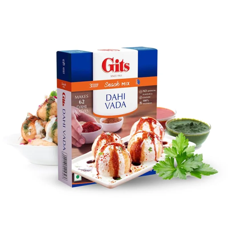 [12698] Gits Dahi Vada Mix 500 g – Preparado para bolinhos de lentilha