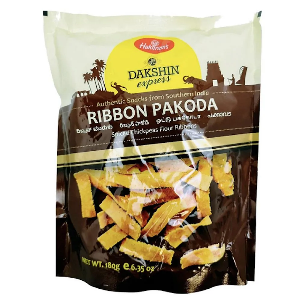 [IF3518] Haldiram Dakshin Ribbon Pakoda 180 g – Crispy Ribbon Snack