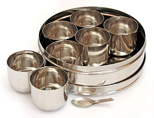 [IF3637] Stainless Steel Masala Dabba – Spice Box