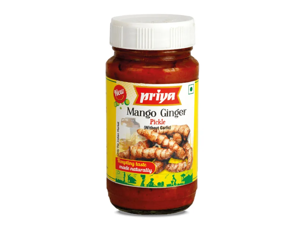 [18993] Priya Pickle de Mango Ginger (curcuma branca) 300 g