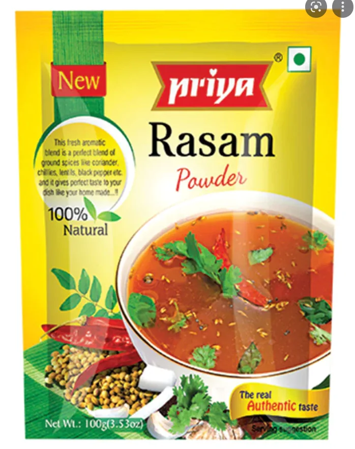[18857] Priya Rasam Powder 100 g – Especiarias para sopa de tamarindo