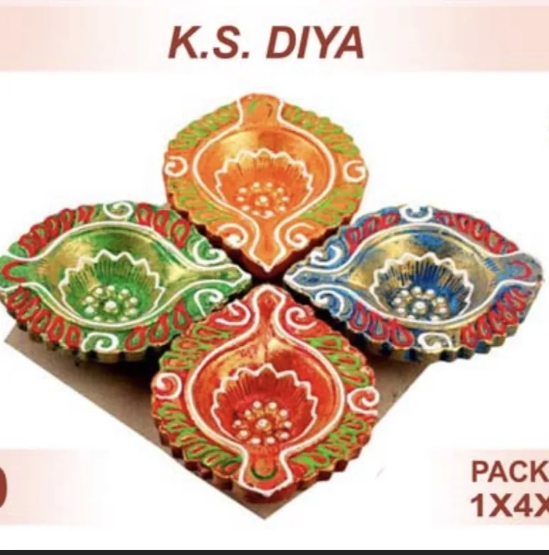 [IF3959] Diwali Diya K.S. Set 4 pcs – Decorative Oil Lamps