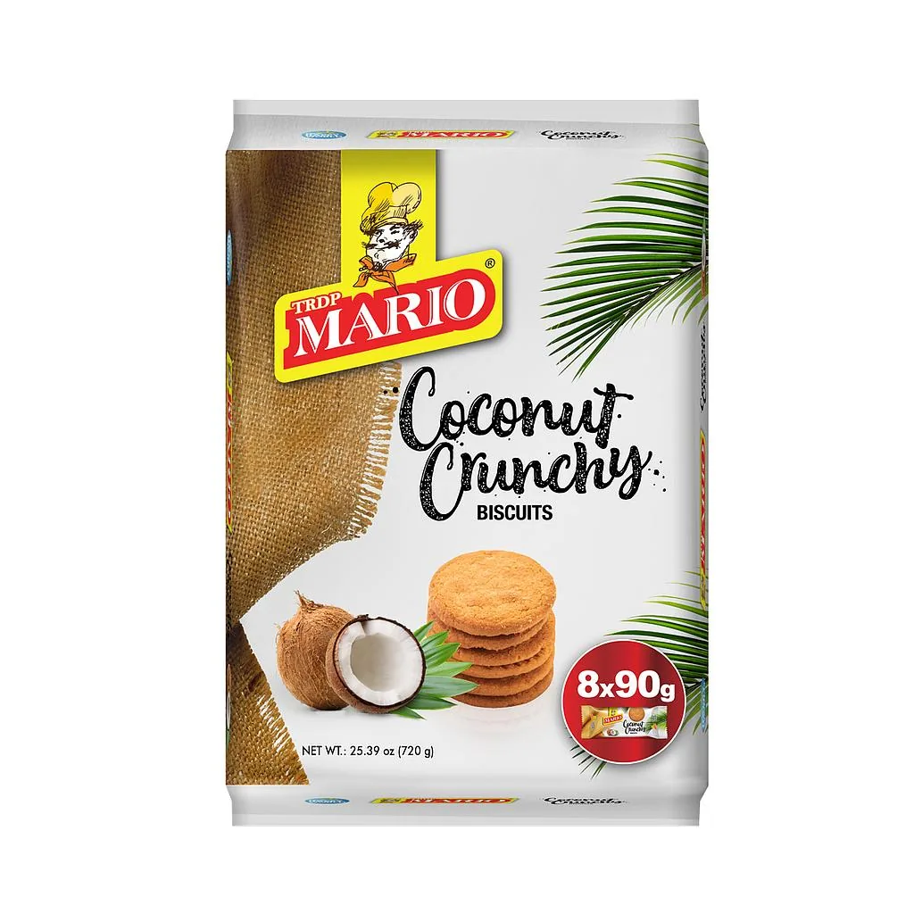 [IF3972] Mario Coconut Crunchy Biscuits 8 x 90 g