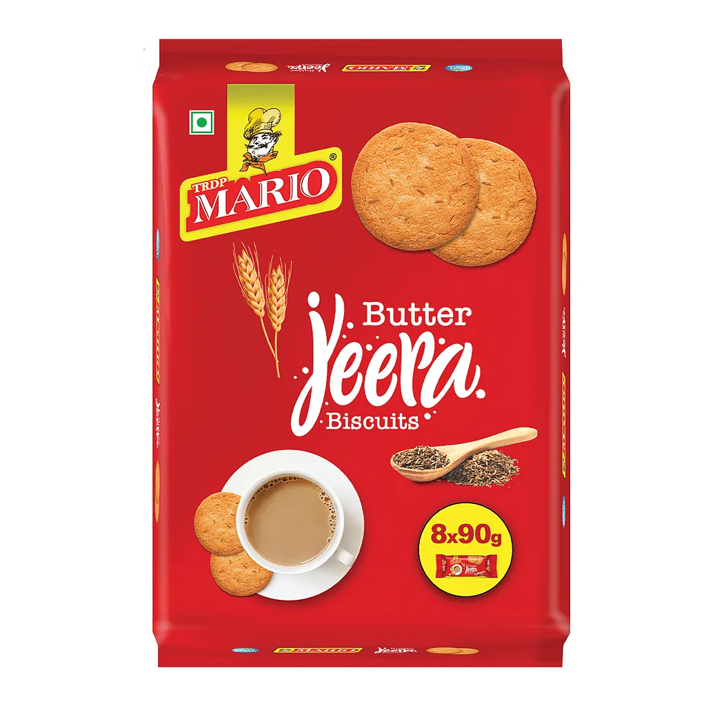 Mario Bolachas de cominhos (Jeera) 8 x 90 g