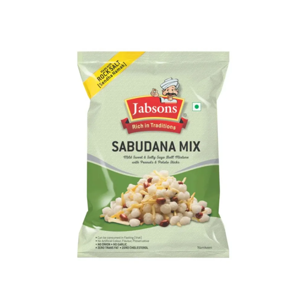 [IF4046] Jabsons Sabudana Mix 180 g – Mistura salgada de tapioca
