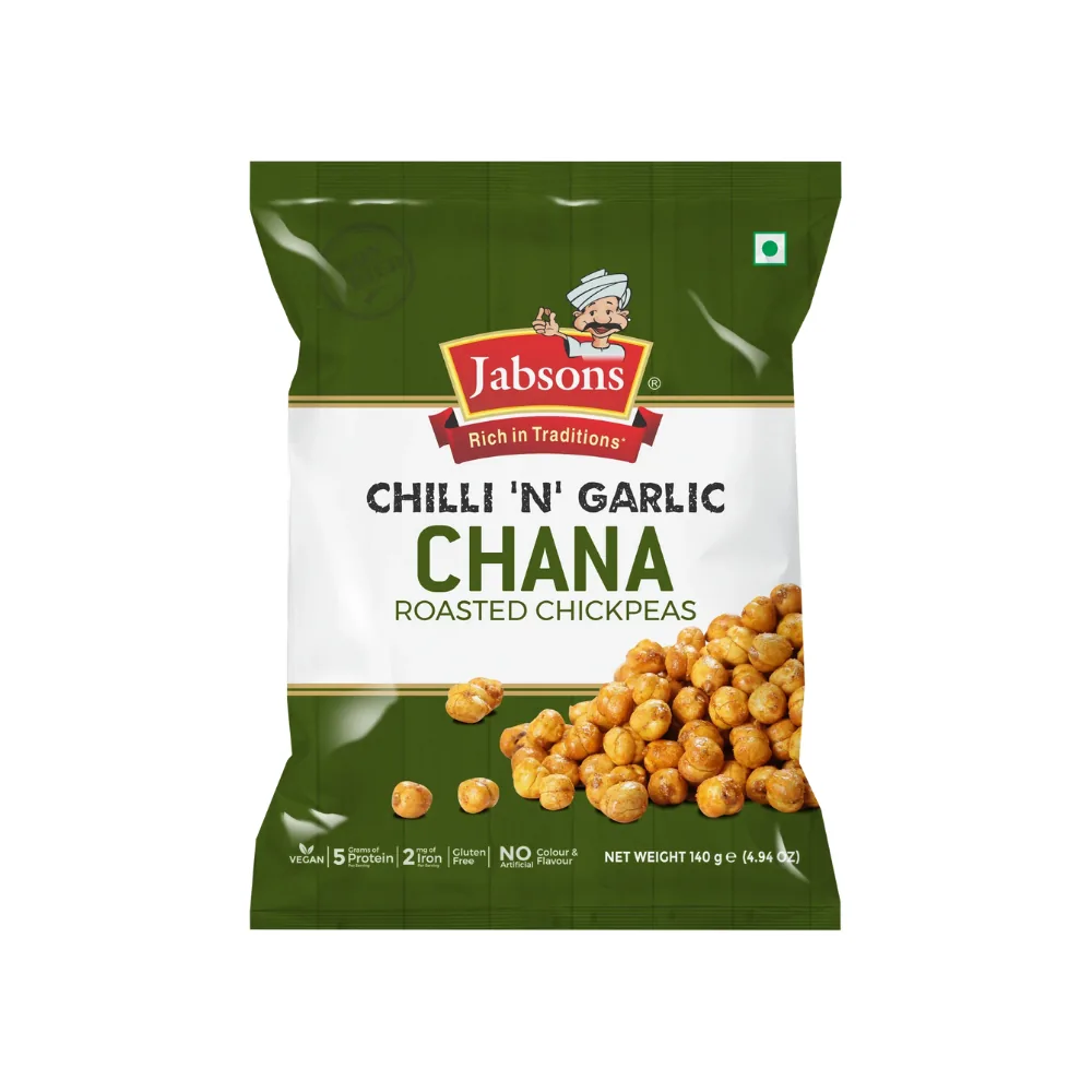 [23316] Jabsons Roasted Chana Chilli Garlic 140 g