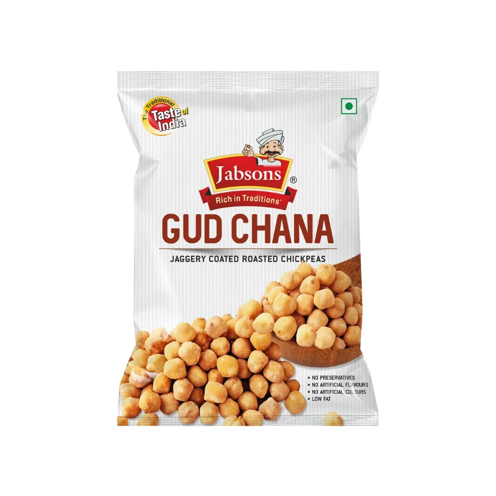 [23350] Jabsons Grão-de-bico torrado com jagra (Chana Gud) 150 g