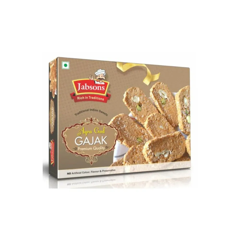 [IF4072] Jabsons Gajak Gud Agra 400 g – Sesame Jaggery Sweet
