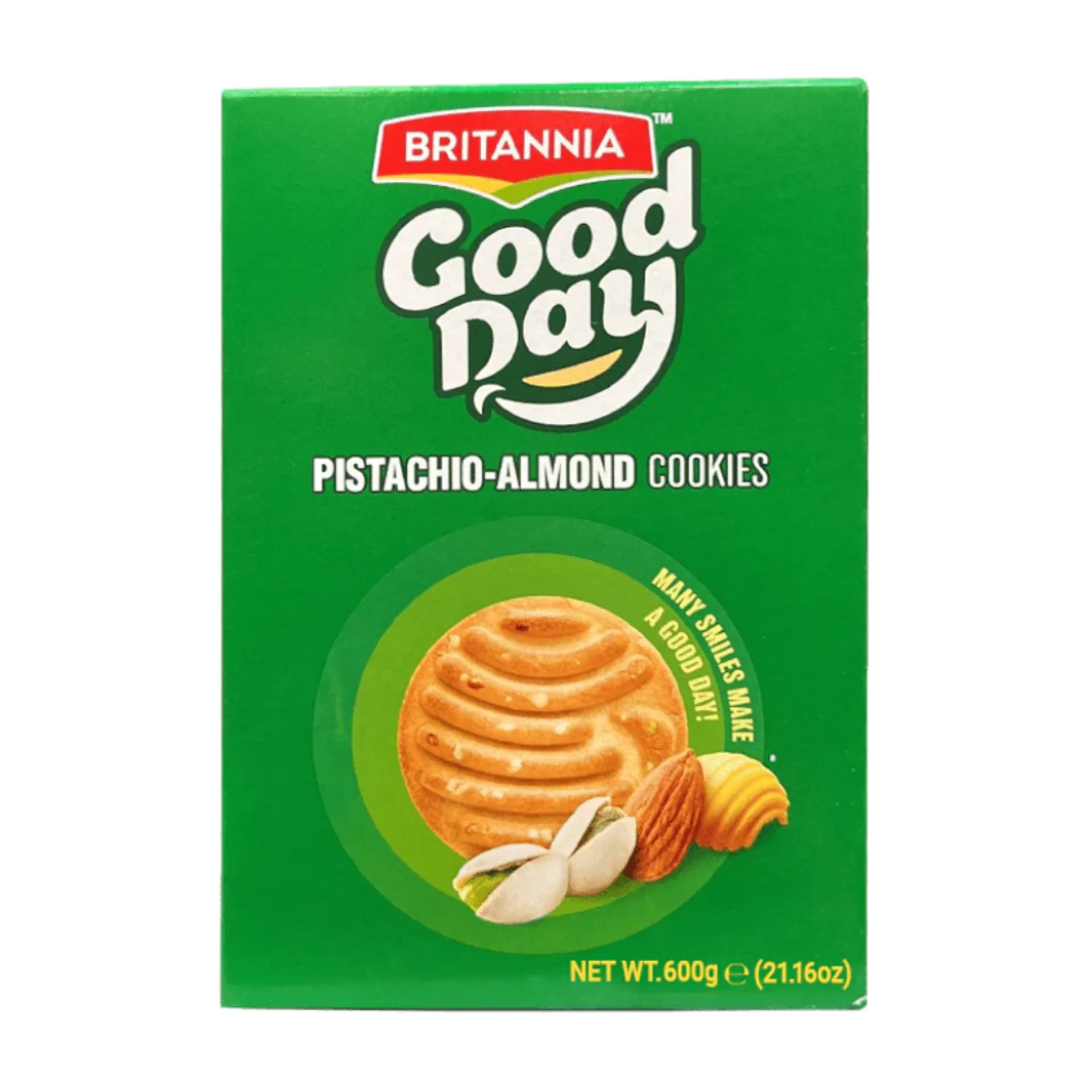 [IF4090] Britannia Good Day Bolachas de pistácio e amêndoa 600 g