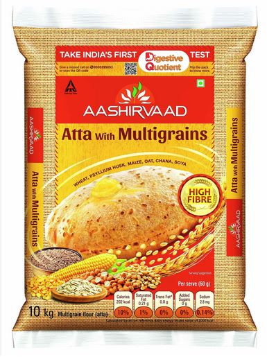 [21224] Aashirvaad Atta Multigrain 10 kg – Farinha multicereais