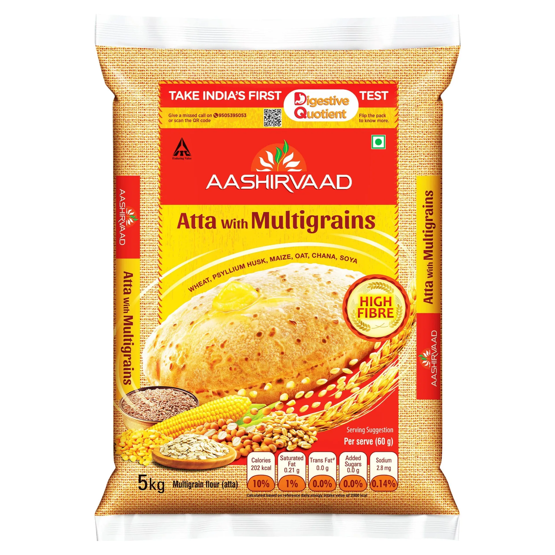 [21210] Aashirvaad Multigrain Atta 5 kg – Multigrain Flour