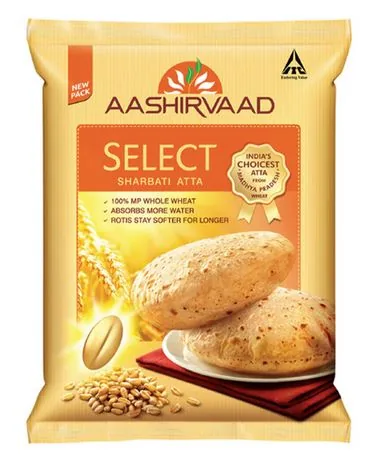 [21199] Aashirvaad Atta Select Sharbati 10 kg – Farinha integral para chapati