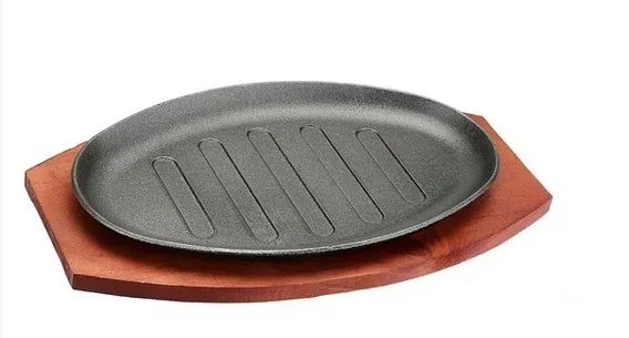 [IF4155] Chapa de ferro para sizzler com suporte
