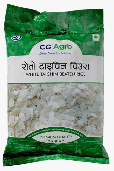 [23567] CG Agro Arroz achatado Taichin branco 1 kg